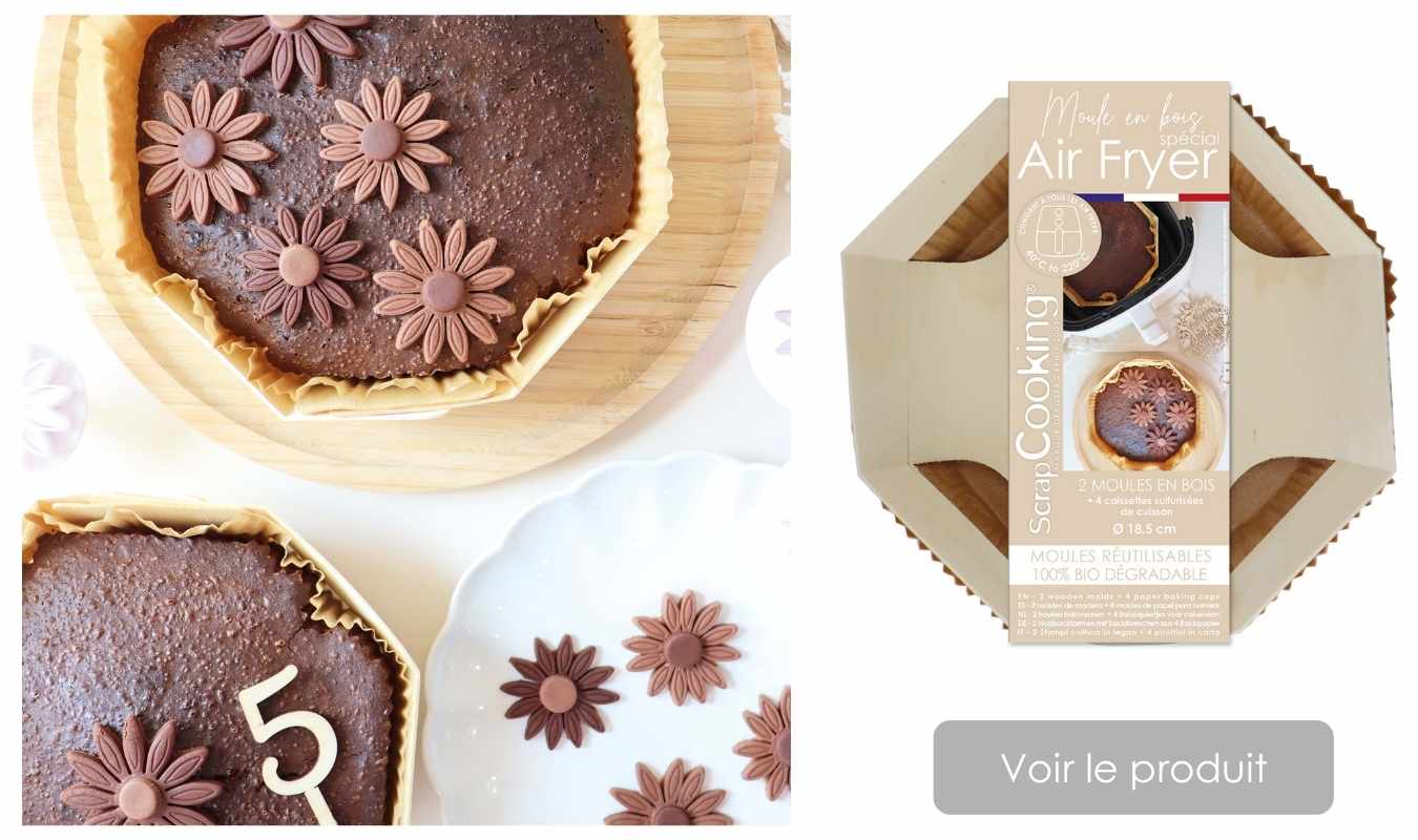 Moule gâteau bois air fyer - ScrapCooking